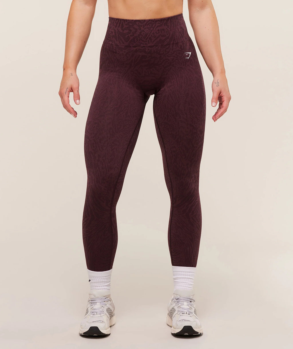 Adapt Animal Seamless Leggings - Cherry Purple/Reset Pink