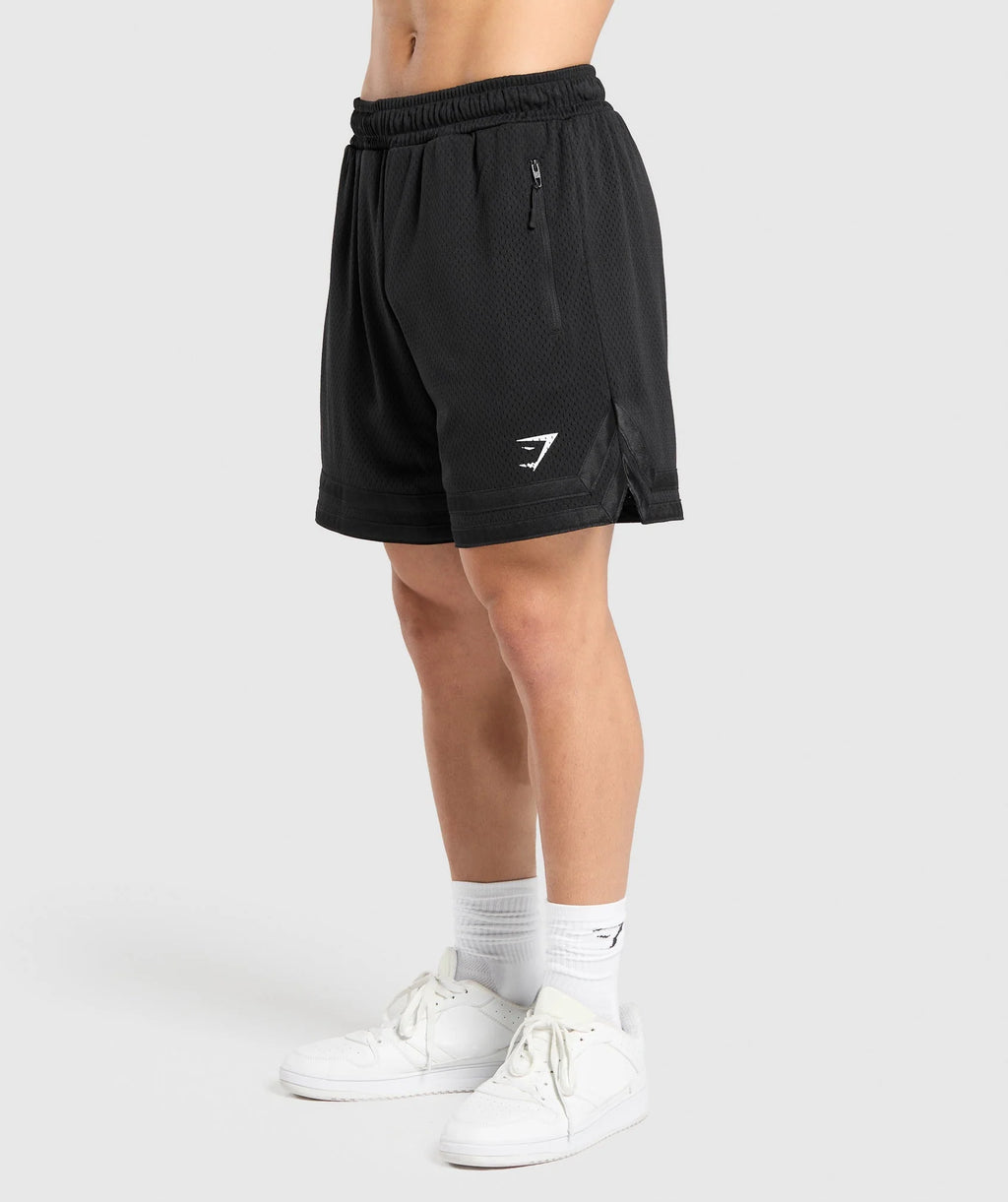 Campus Mesh Shorts - Black