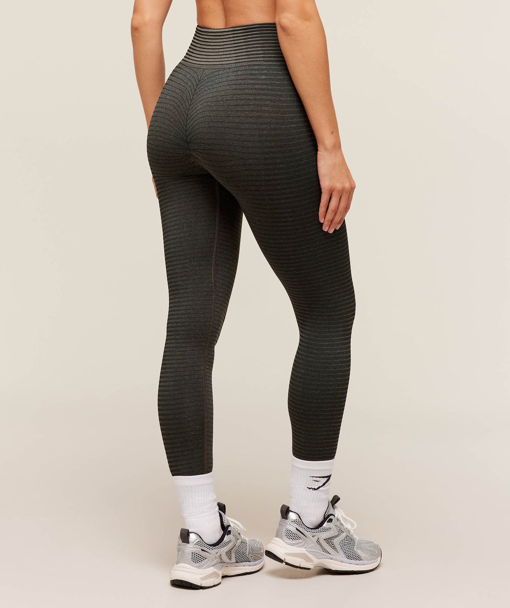 Sport Seamless Leggings-Camo Brown/Black