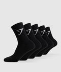 Crew Socks 5pk - Black