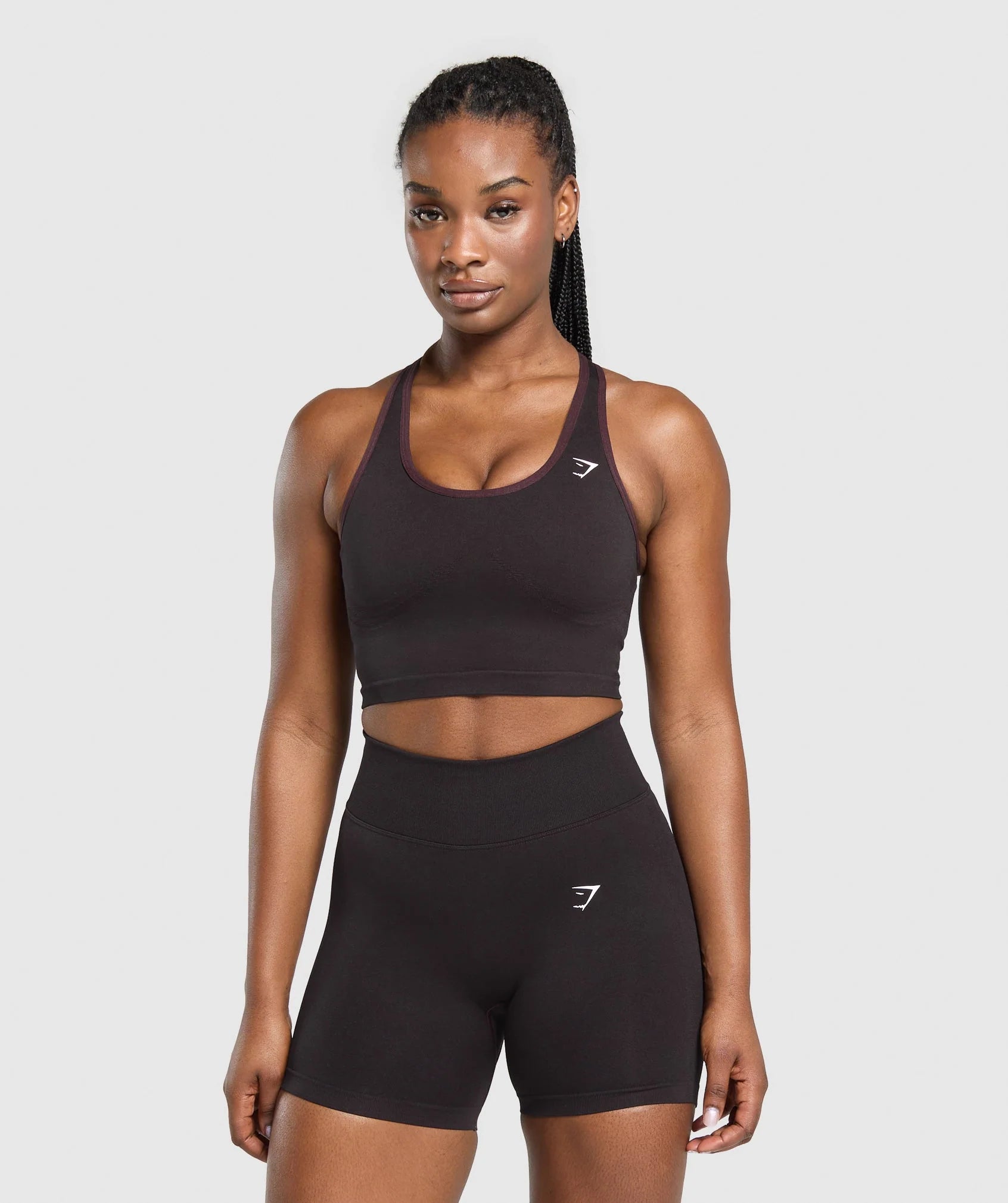 Lift Seamless Midi Tank With Shelf - Depth Purple