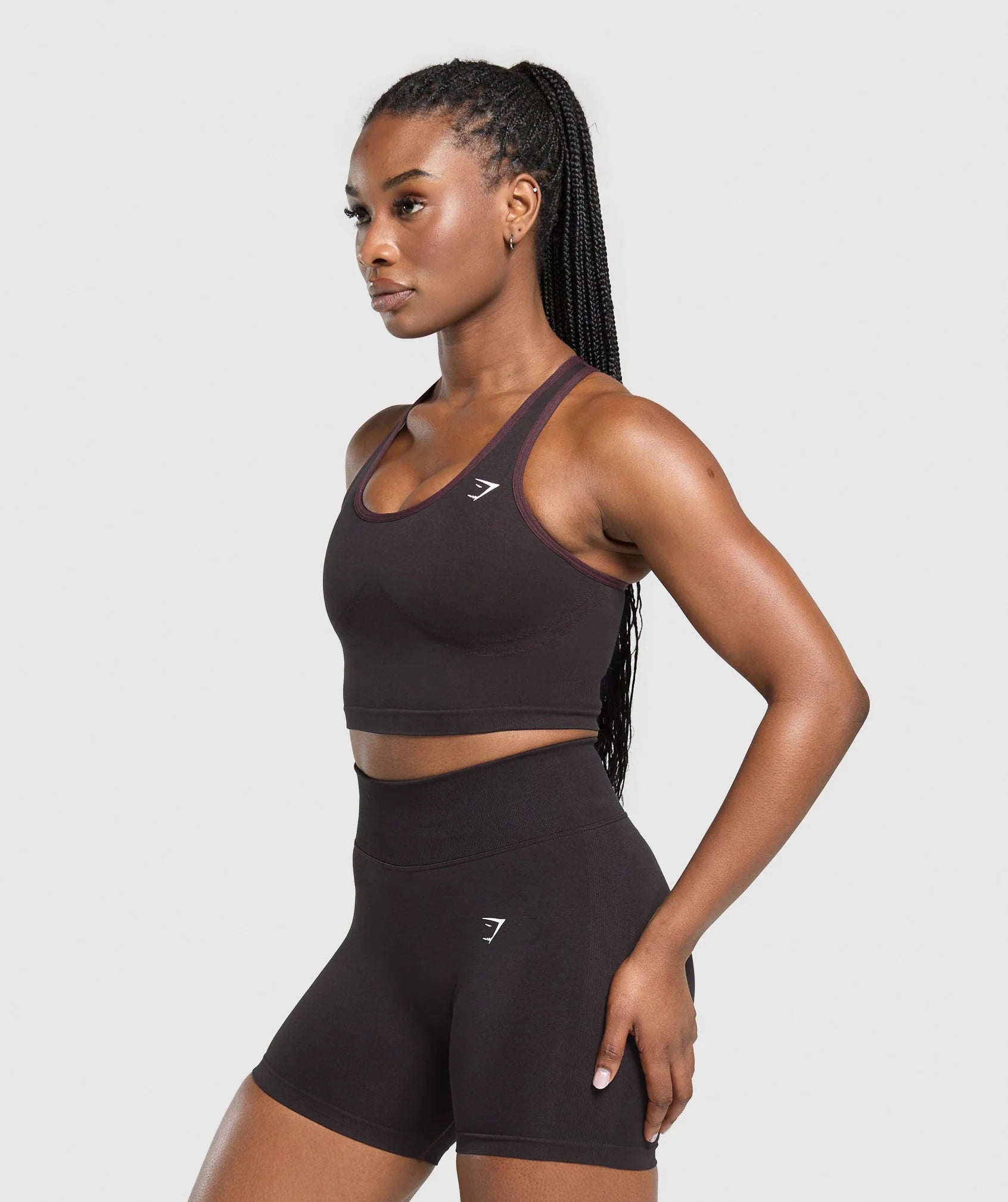 Lift Seamless Midi Tank With Shelf - Depth Purple