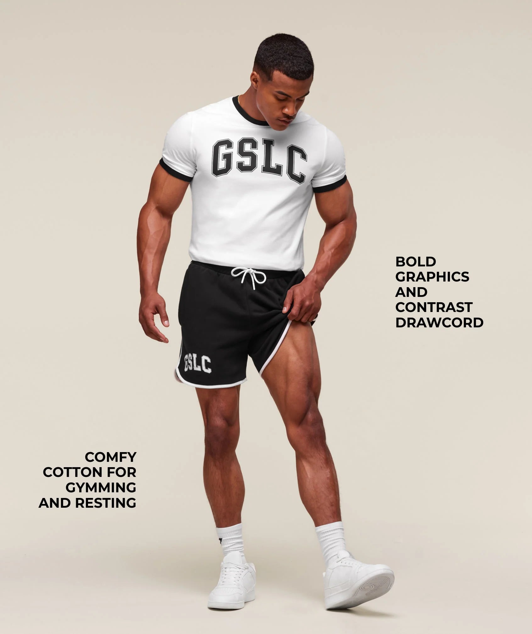 GSLC Contrast 5" Shorts - Black