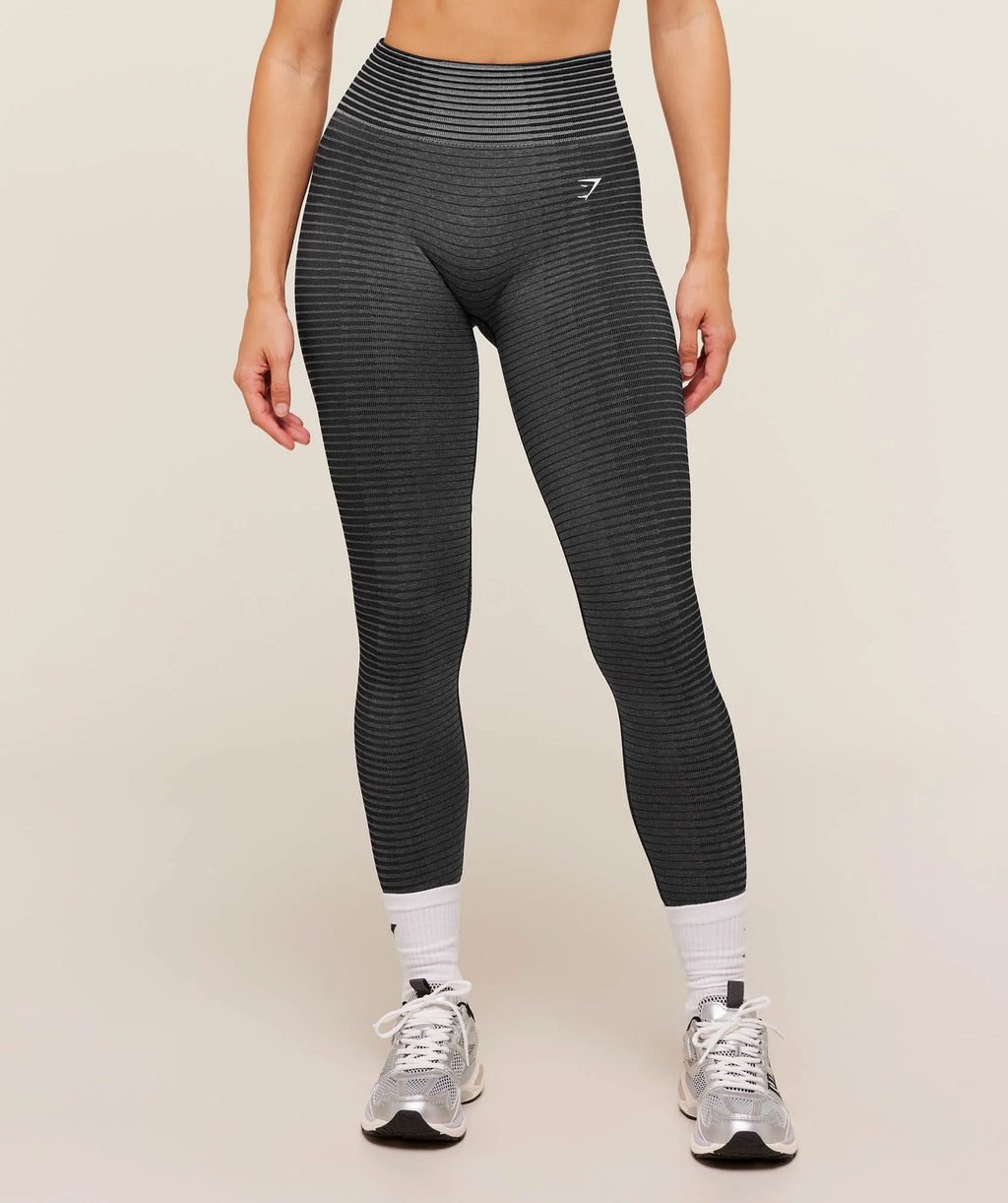 Sport Seamless Leggings-Grey/Black