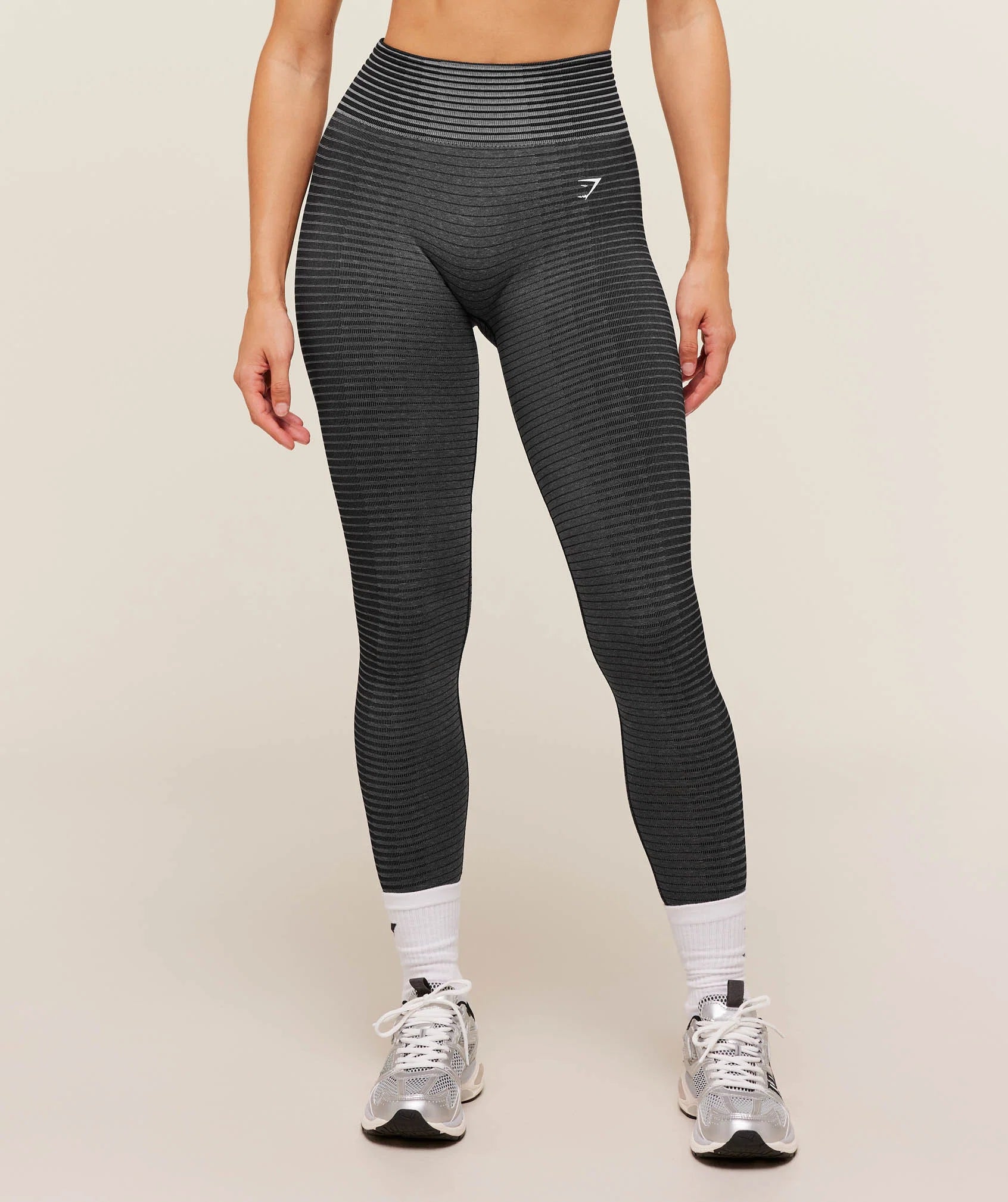 Sport Seamless Leggings-Grey/Black
