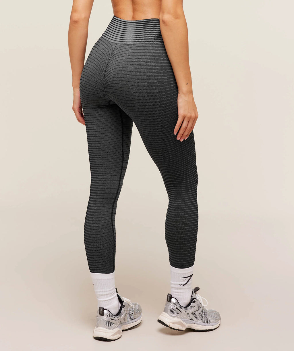 Sport Seamless Leggings-Grey/Black