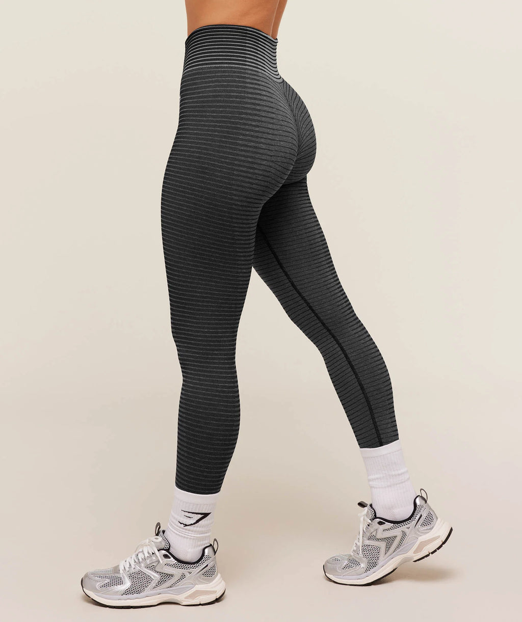 Sport Seamless Leggings-Grey/Black