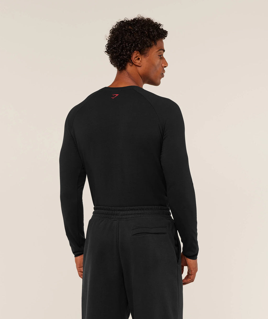 Gymshark Lifting Long Sleeve T-Shirt - Black