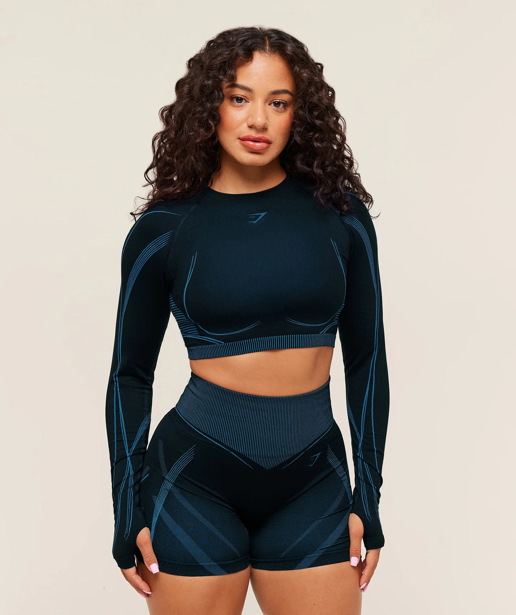 Gymshark x Analis Seamless Long Sleeve Crop Top