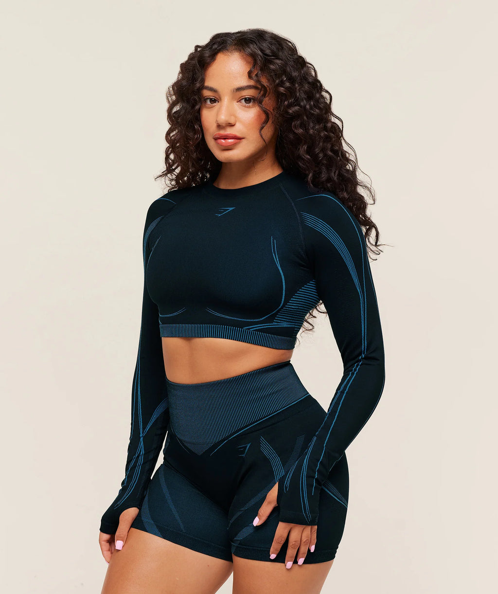 Gymshark x Analis Seamless Long Sleeve Crop Top