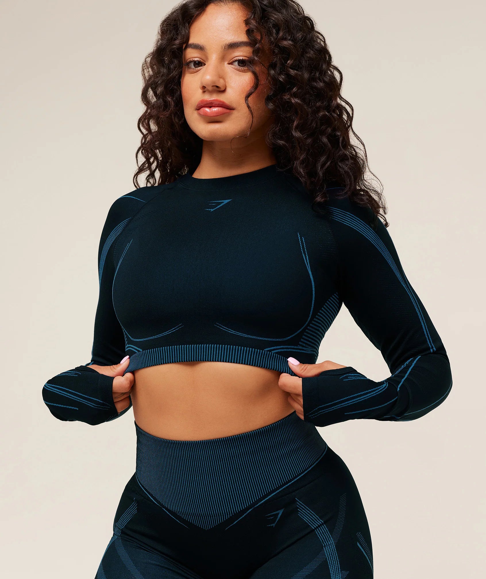 Gymshark x Analis Seamless Long Sleeve Crop Top