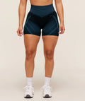 Gymshark x Analis Seamless Shorts - Midnight Blue/Lats Blue