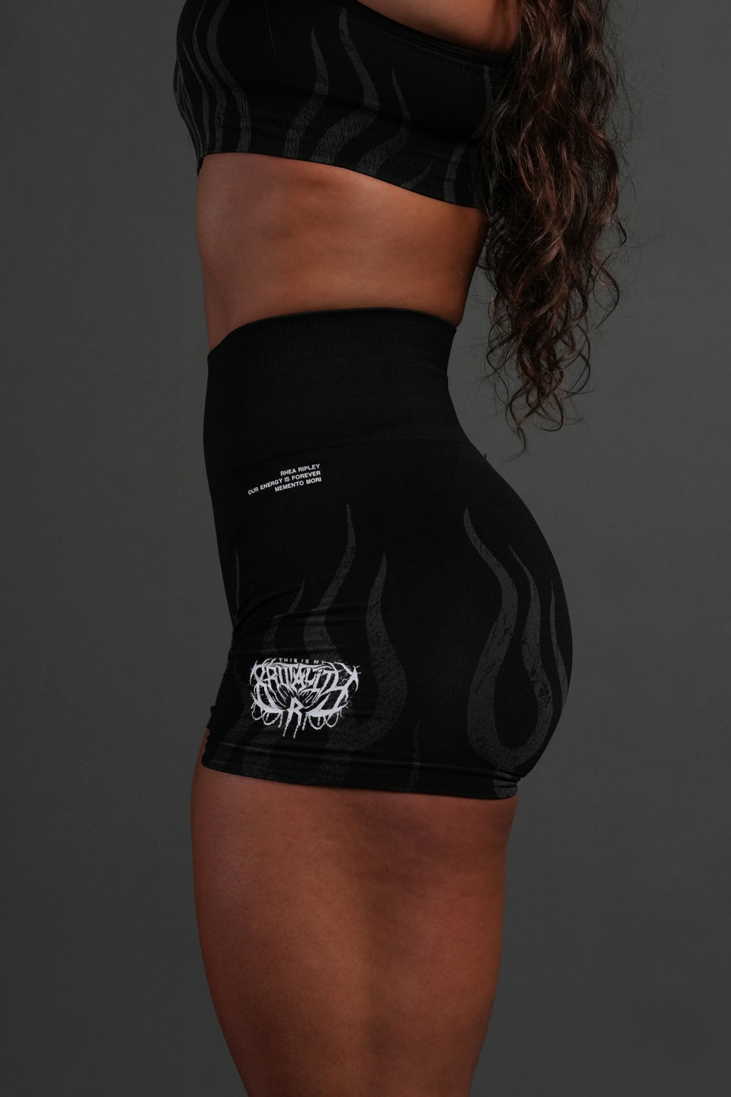 Hellfire "Stella" Soft Seamless Shorts in Black Regular price