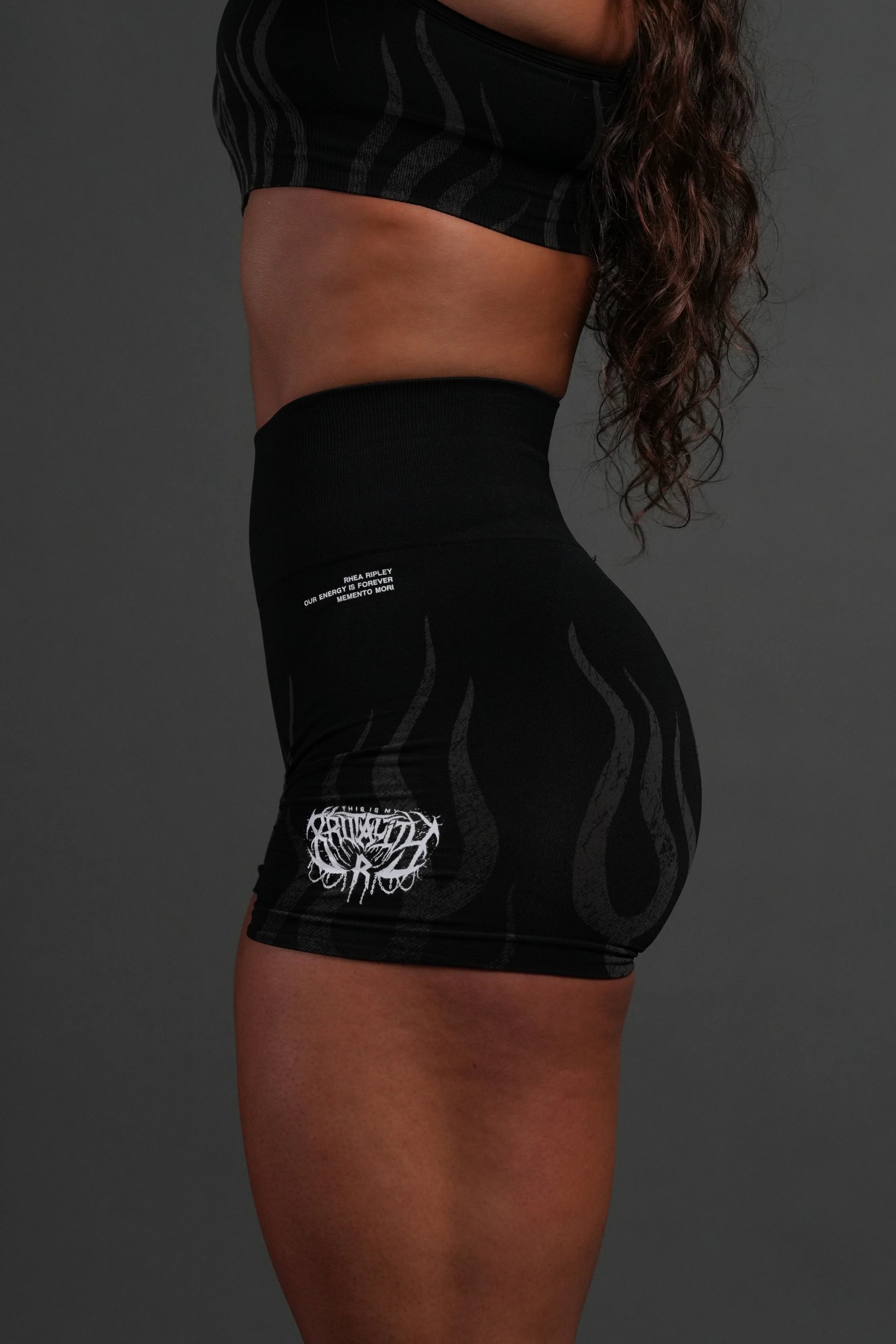 Hellfire "Stella" Soft Seamless Shorts in Black Regular price