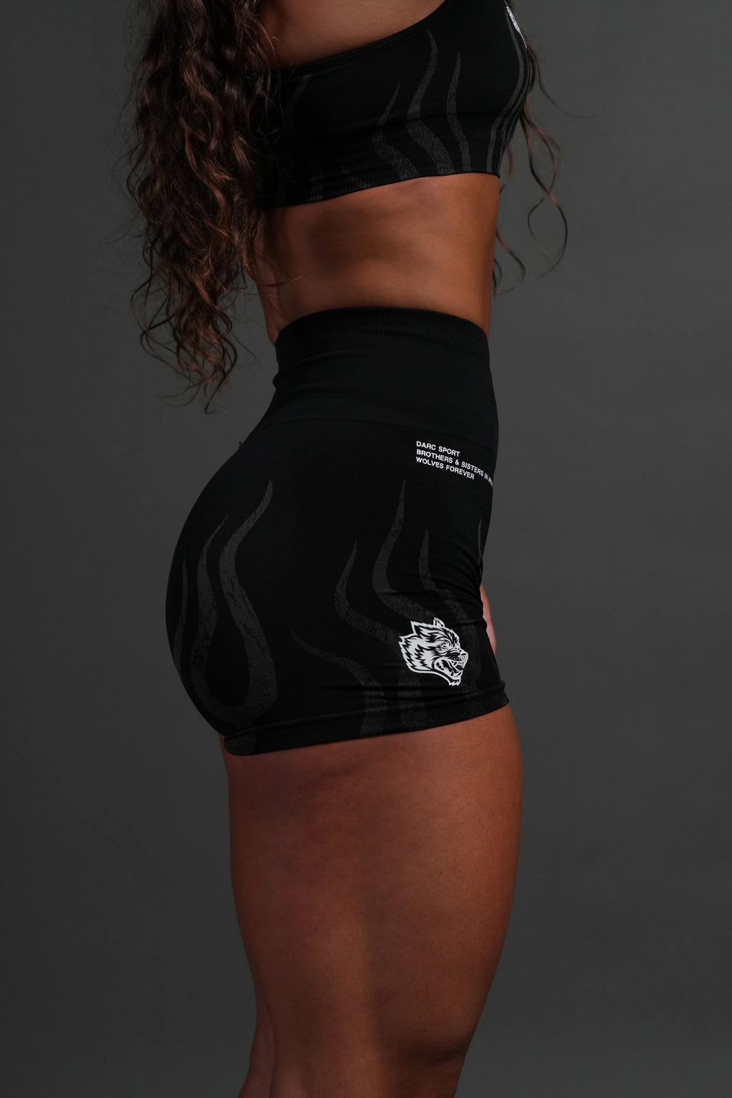 Hellfire "Stella" Soft Seamless Shorts in Black Regular price