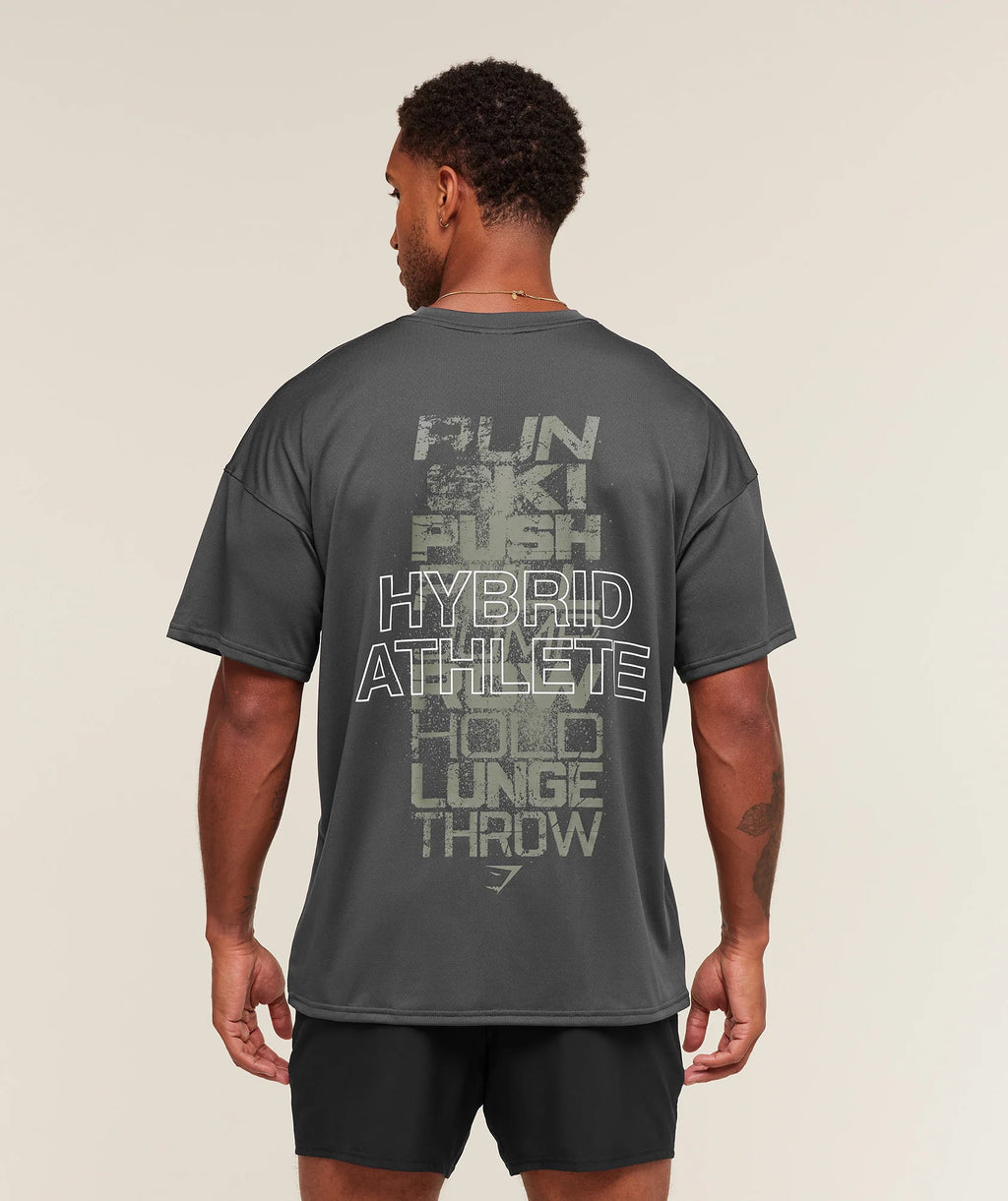 Hybrid Athlete T-Shirt - Onyx Grey