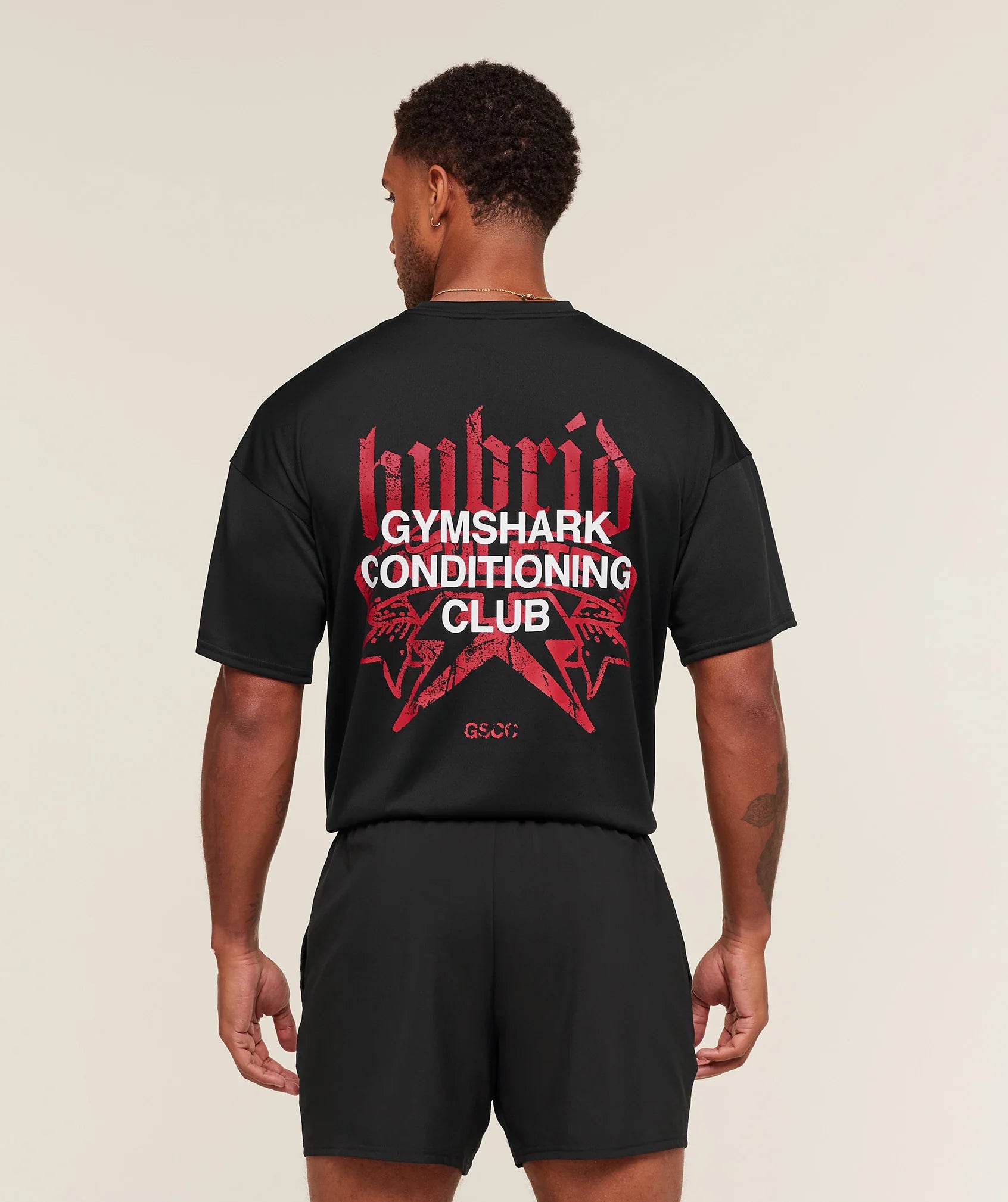 Hybrid Graphic T-Shirt -Black