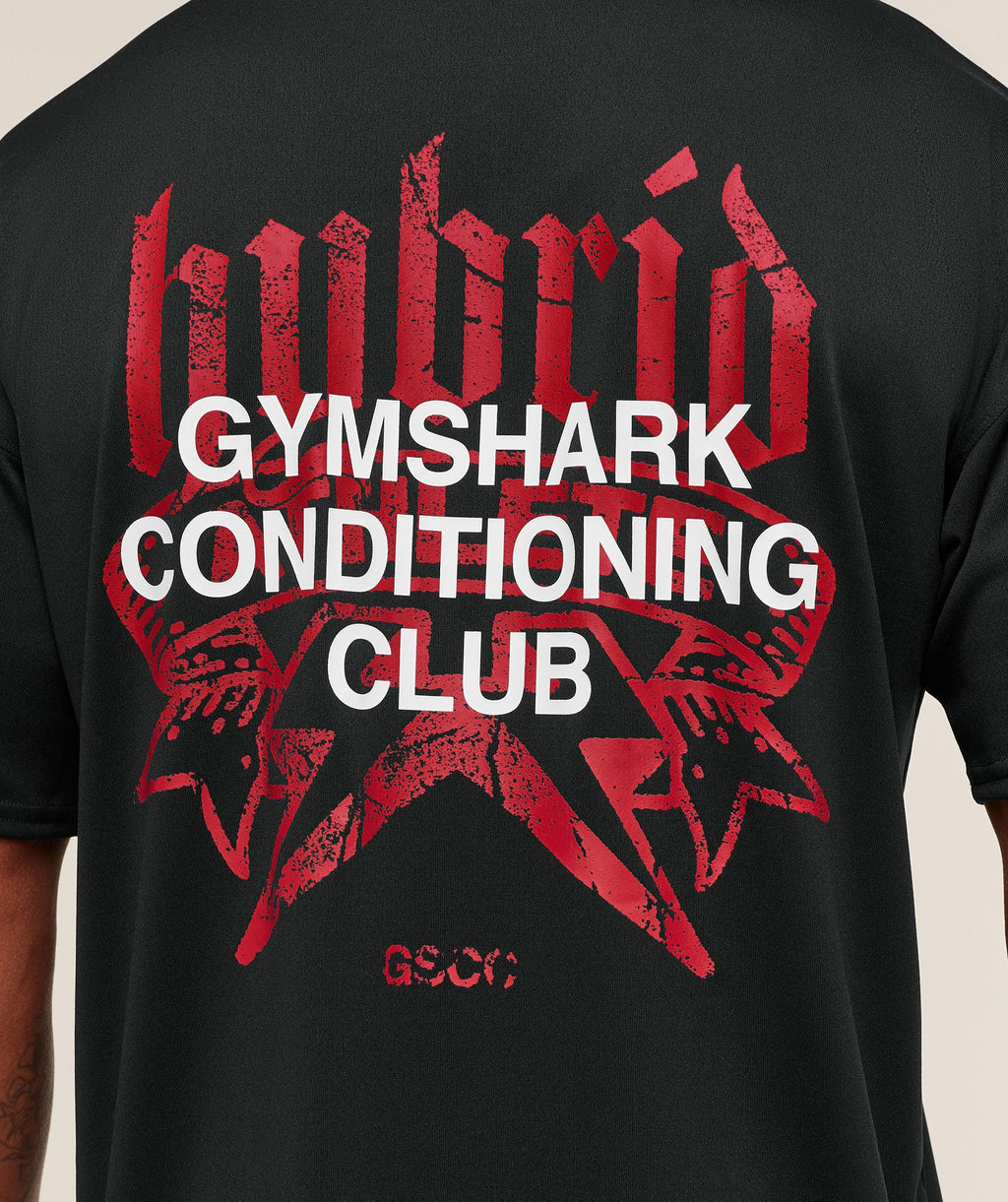Hybrid Graphic T-Shirt -Black