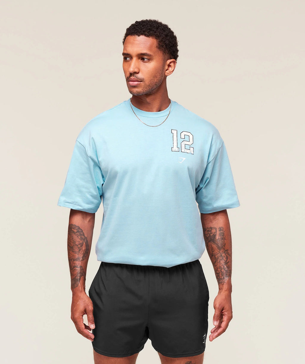 Campus T-Shirt - Athletic Light Blue