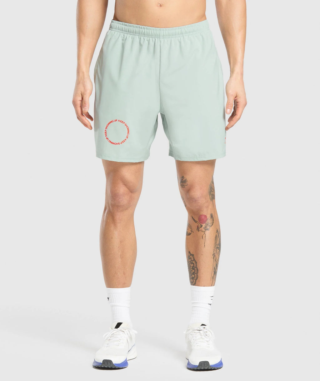 Keep Showing Up 7" Shorts
