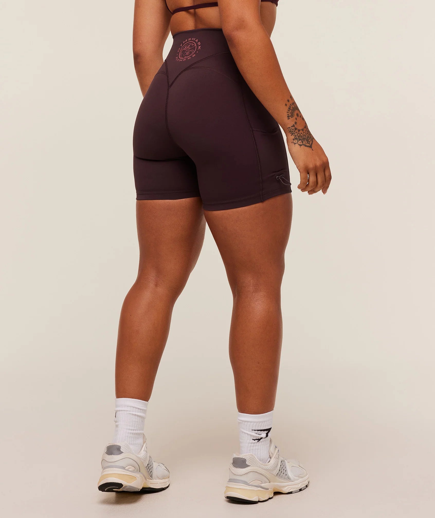 Legacy Logo Tight Shorts- Cherry Purple