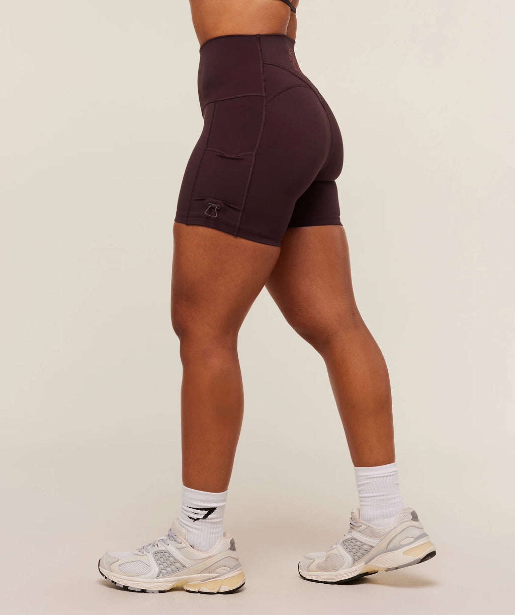 Legacy Logo Tight Shorts- Cherry Purple