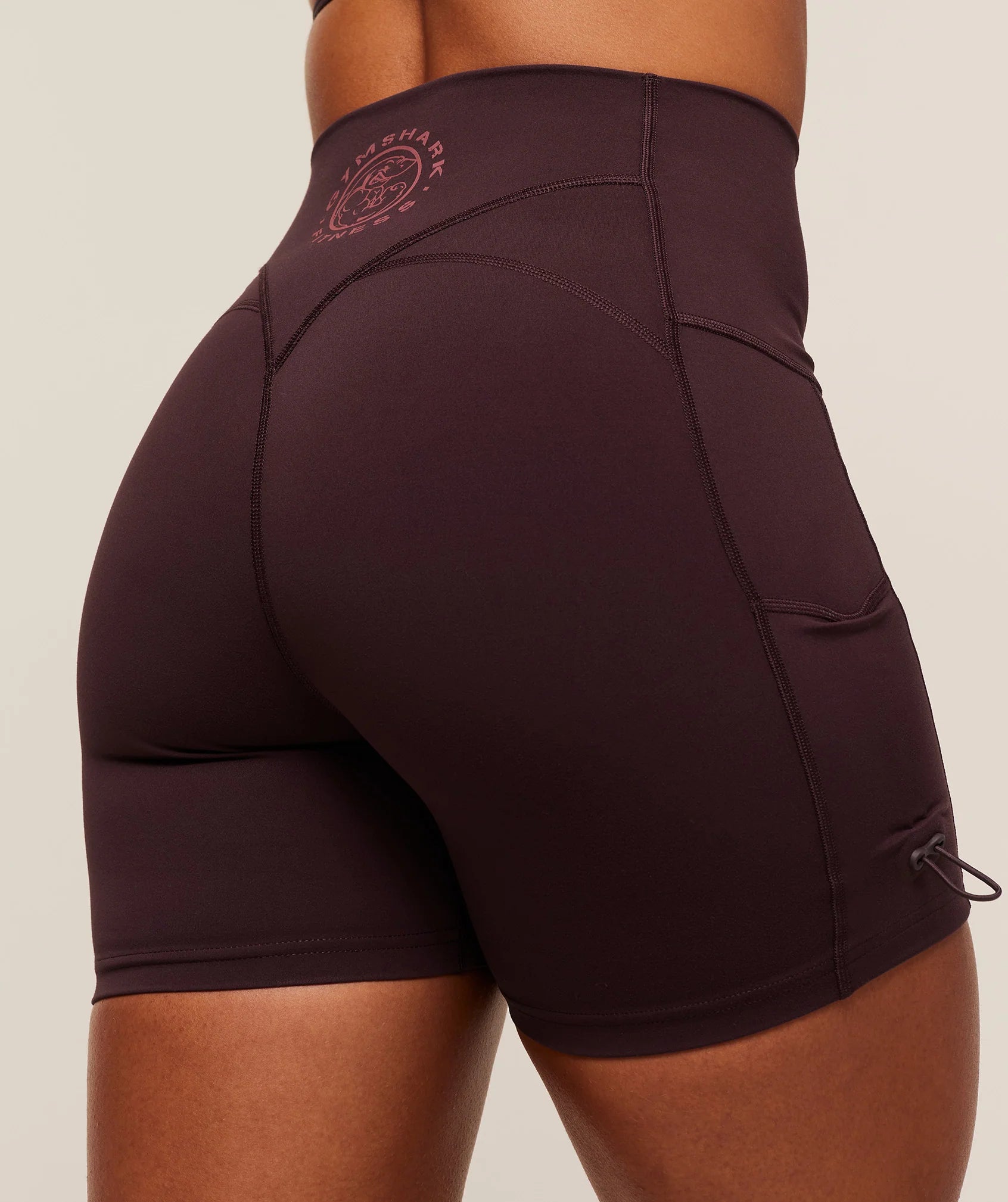 Legacy Logo Tight Shorts- Cherry Purple