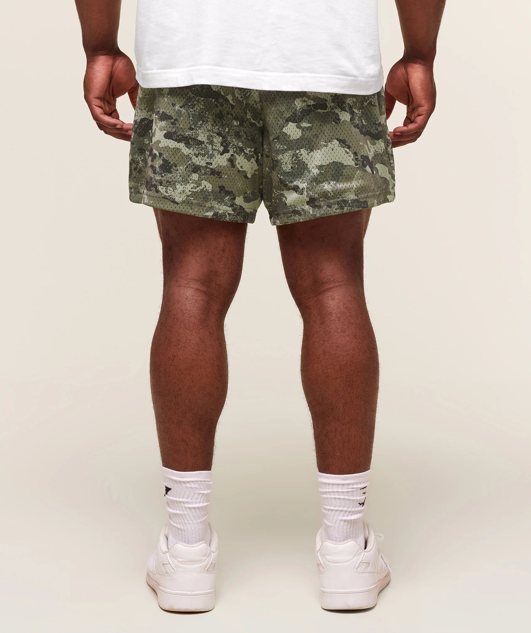 Lifting Mesh 5" Shorts-Chalk Green