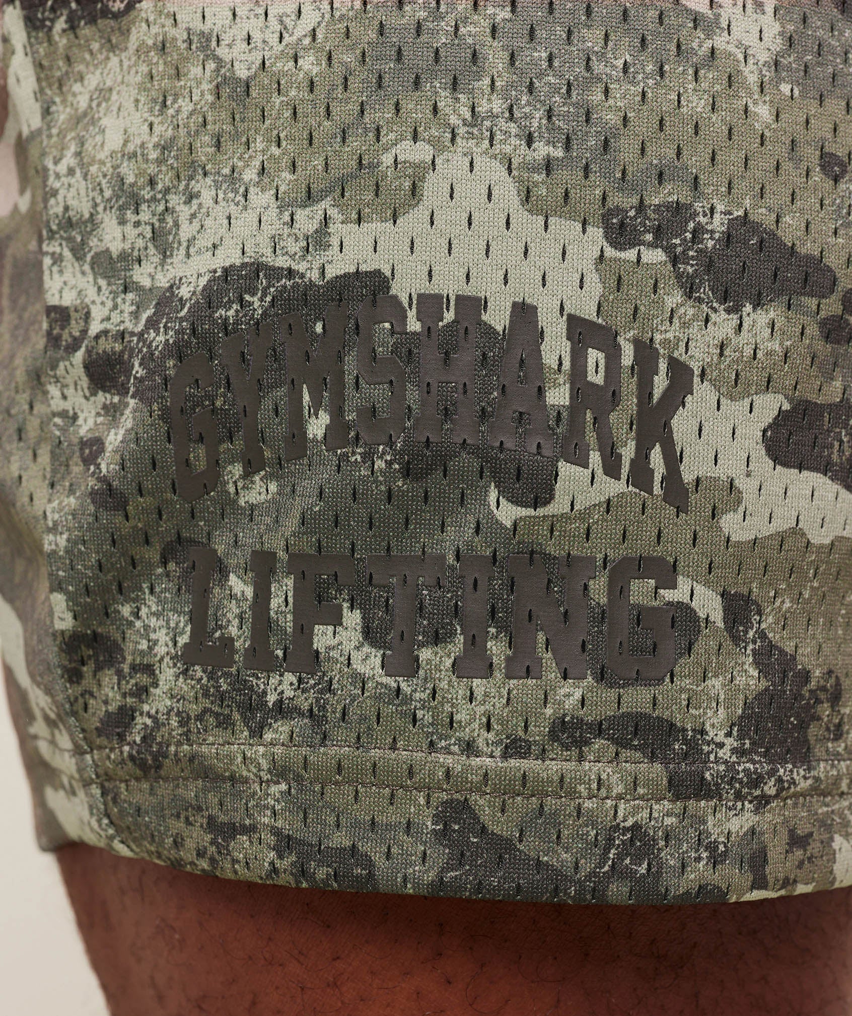 Lifting Mesh 5" Shorts-Chalk Green