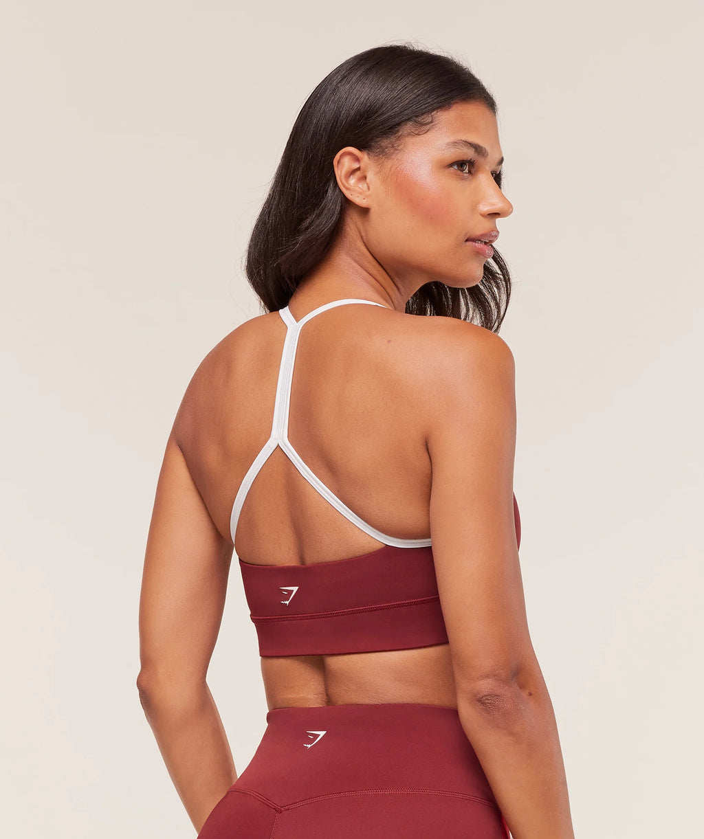 Piping Sports Bra - Sets Red