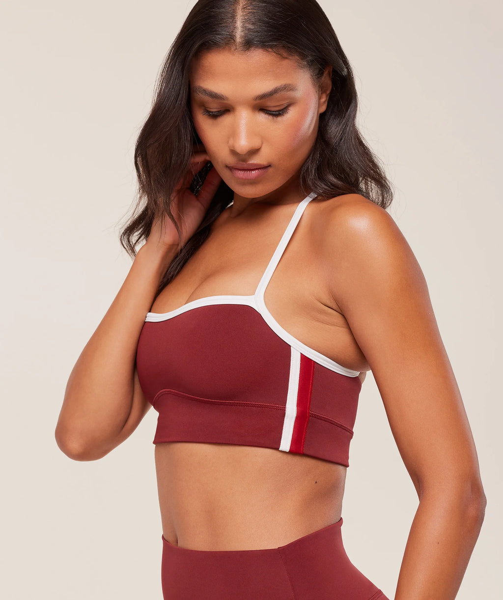 Piping Sports Bra - Sets Red