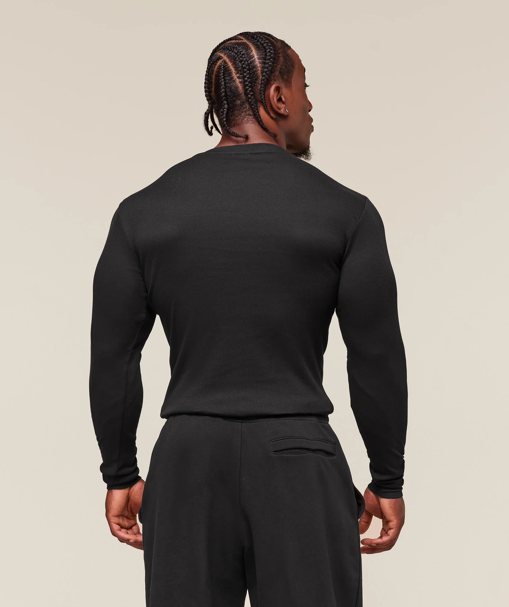 Ribbed Long Sleeve T-Shirt