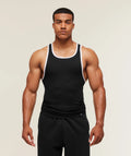Ribbed Tank 1PK - Black/White