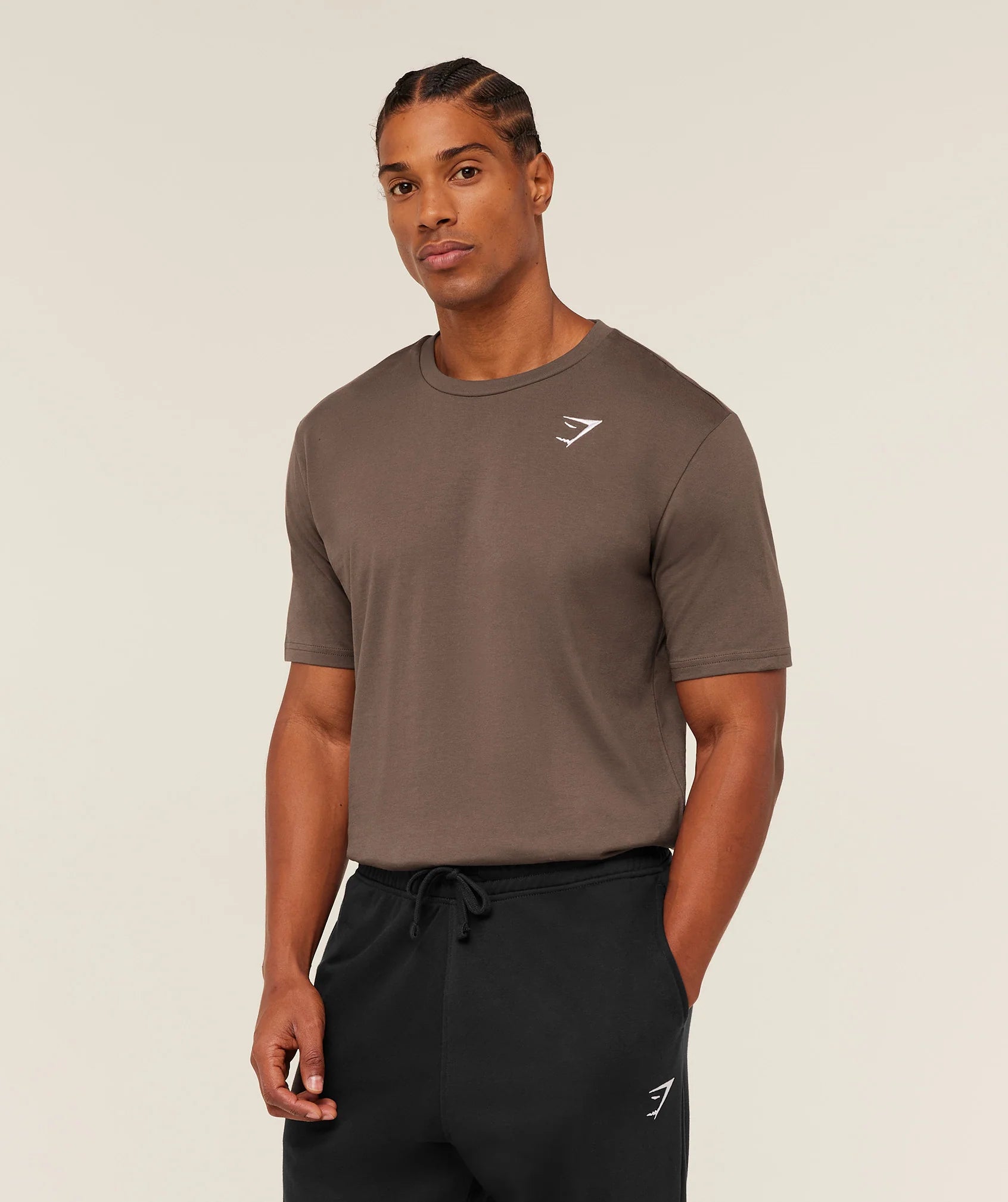 Crest T-Shirt - Soft Brown