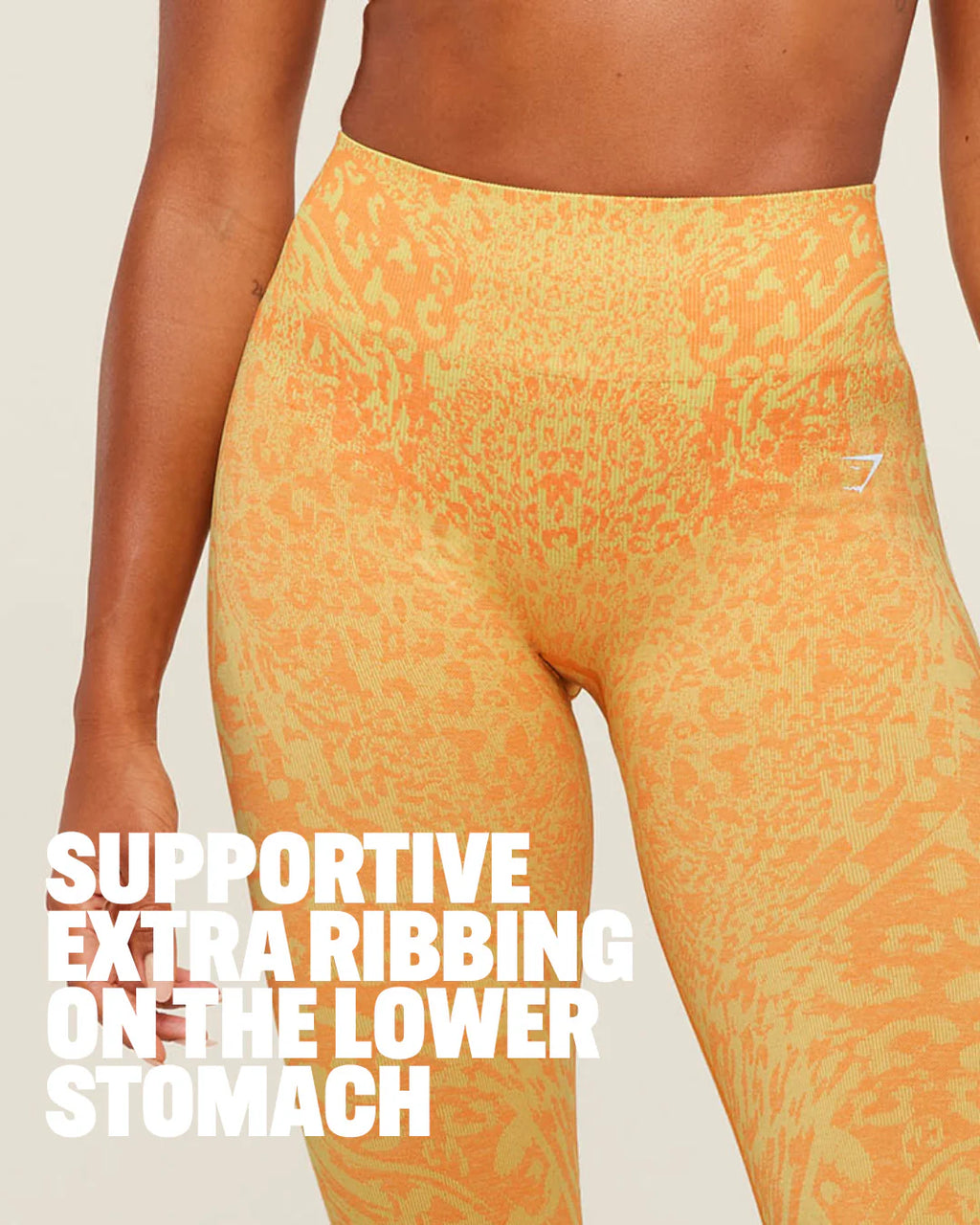Adapt Animal X Whitney Leggings - Sorbet Yellow / Dayglow Peach