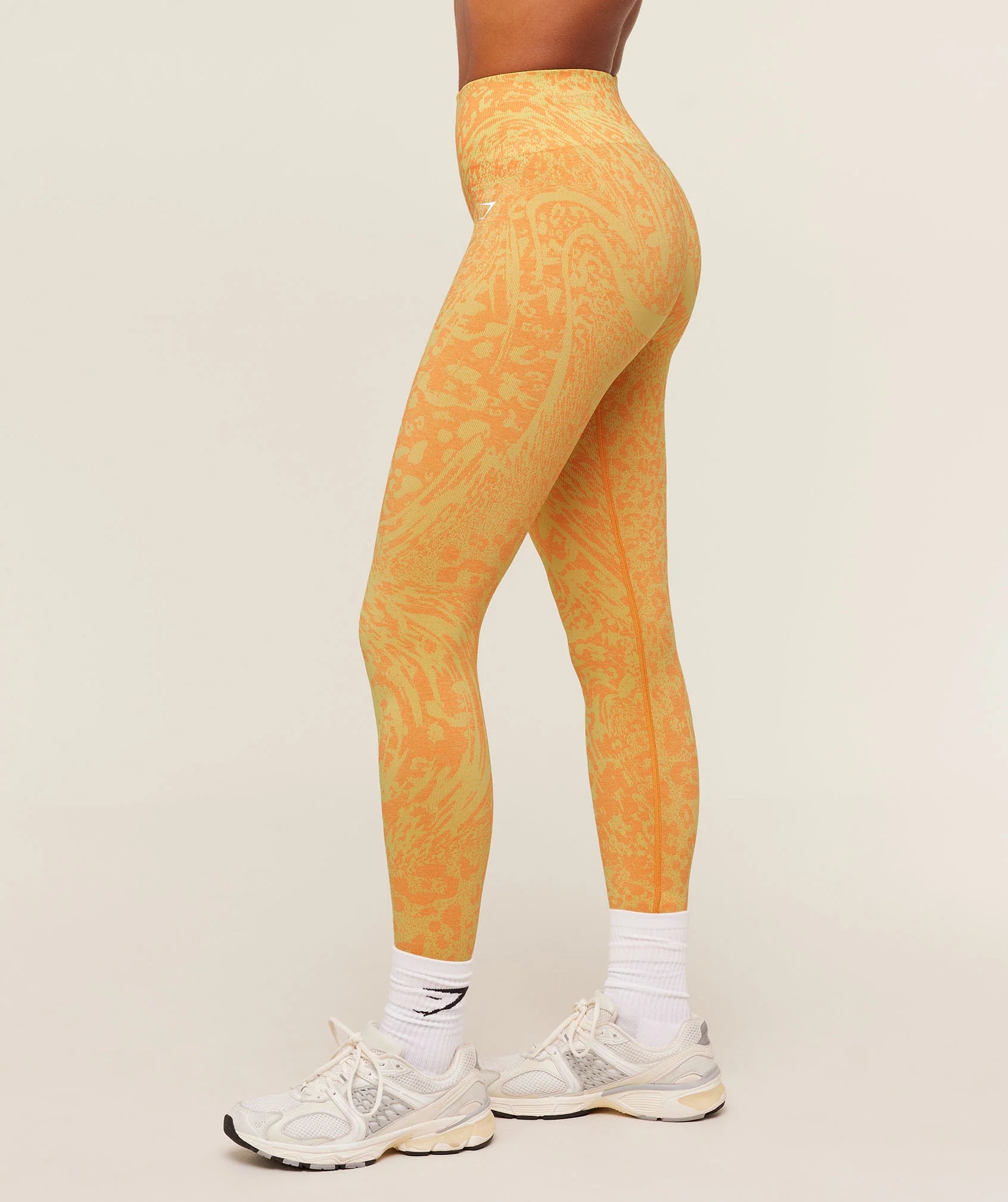 Adapt Animal X Whitney Leggings - Sorbet Yellow / Dayglow Peach