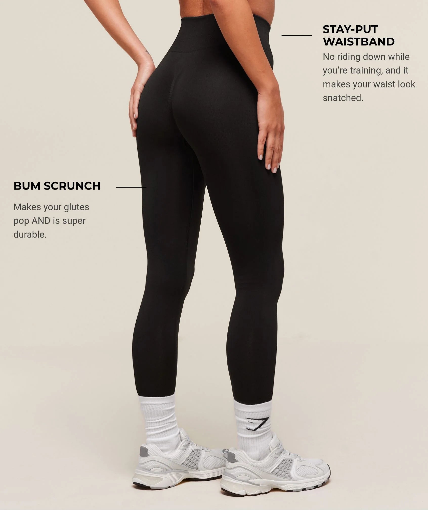 Vital Soft Leggings . Black