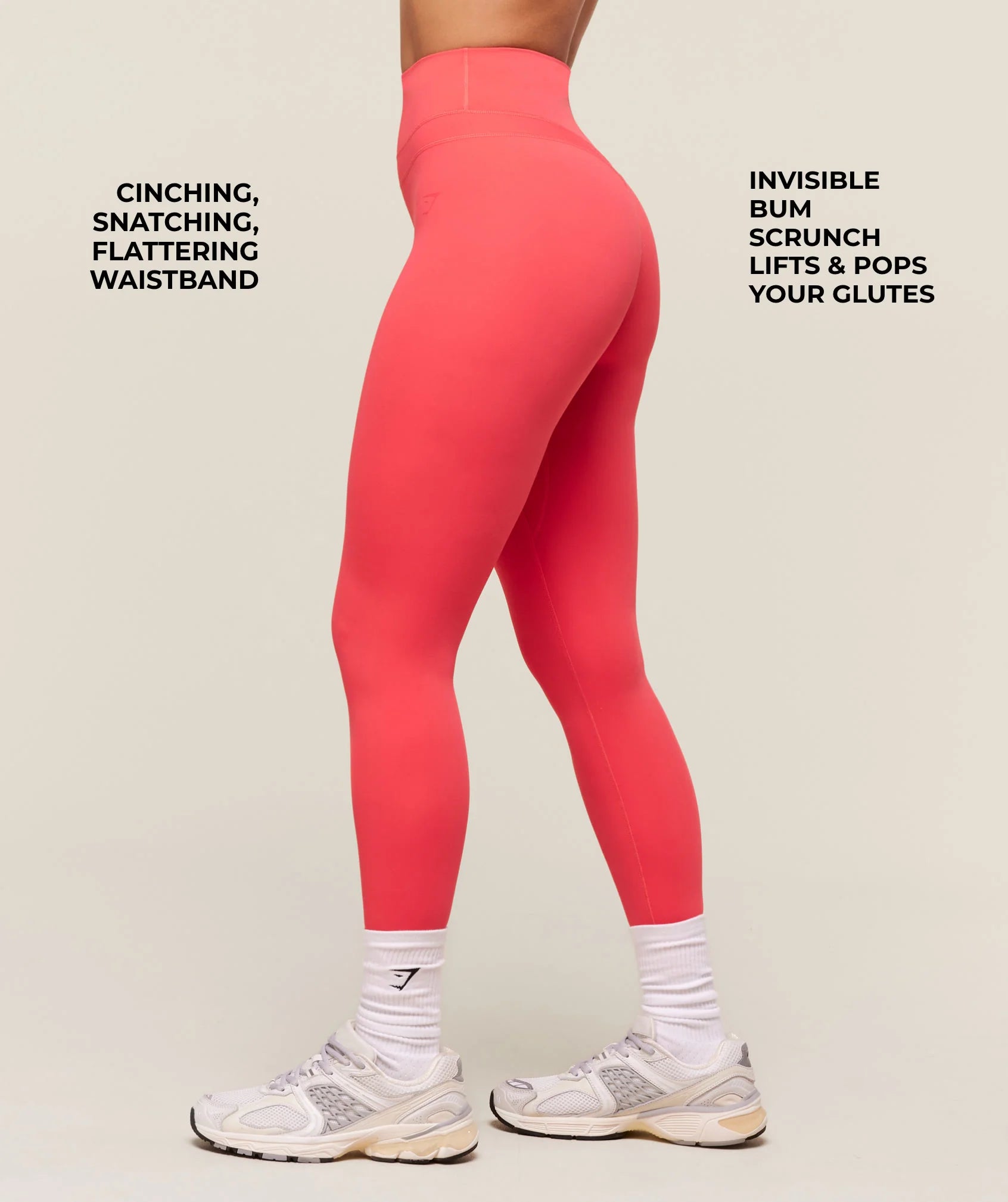Whitney Leggings - Coral Red