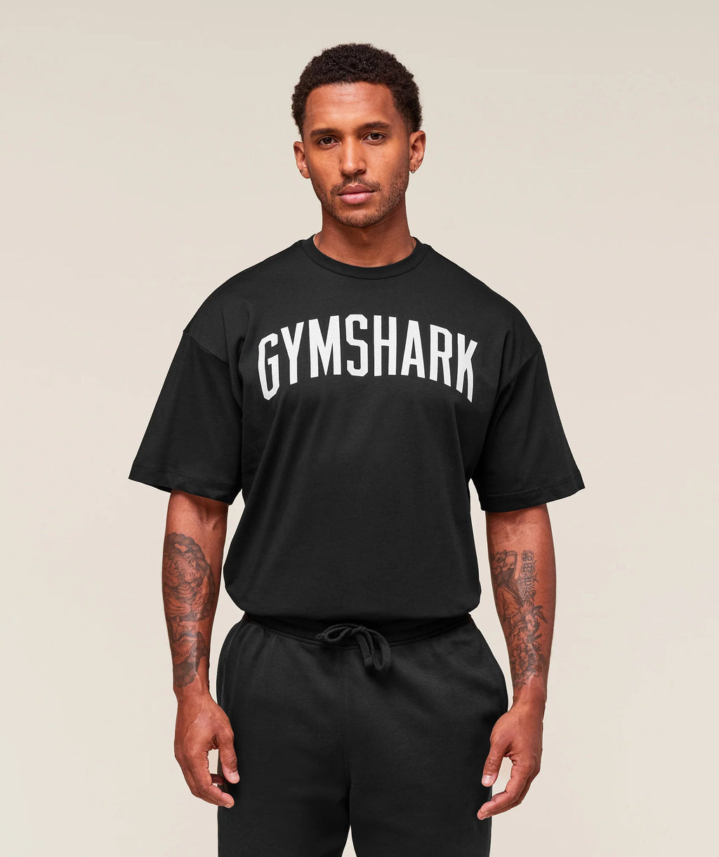 Worn Graphic T-Shirt - Black