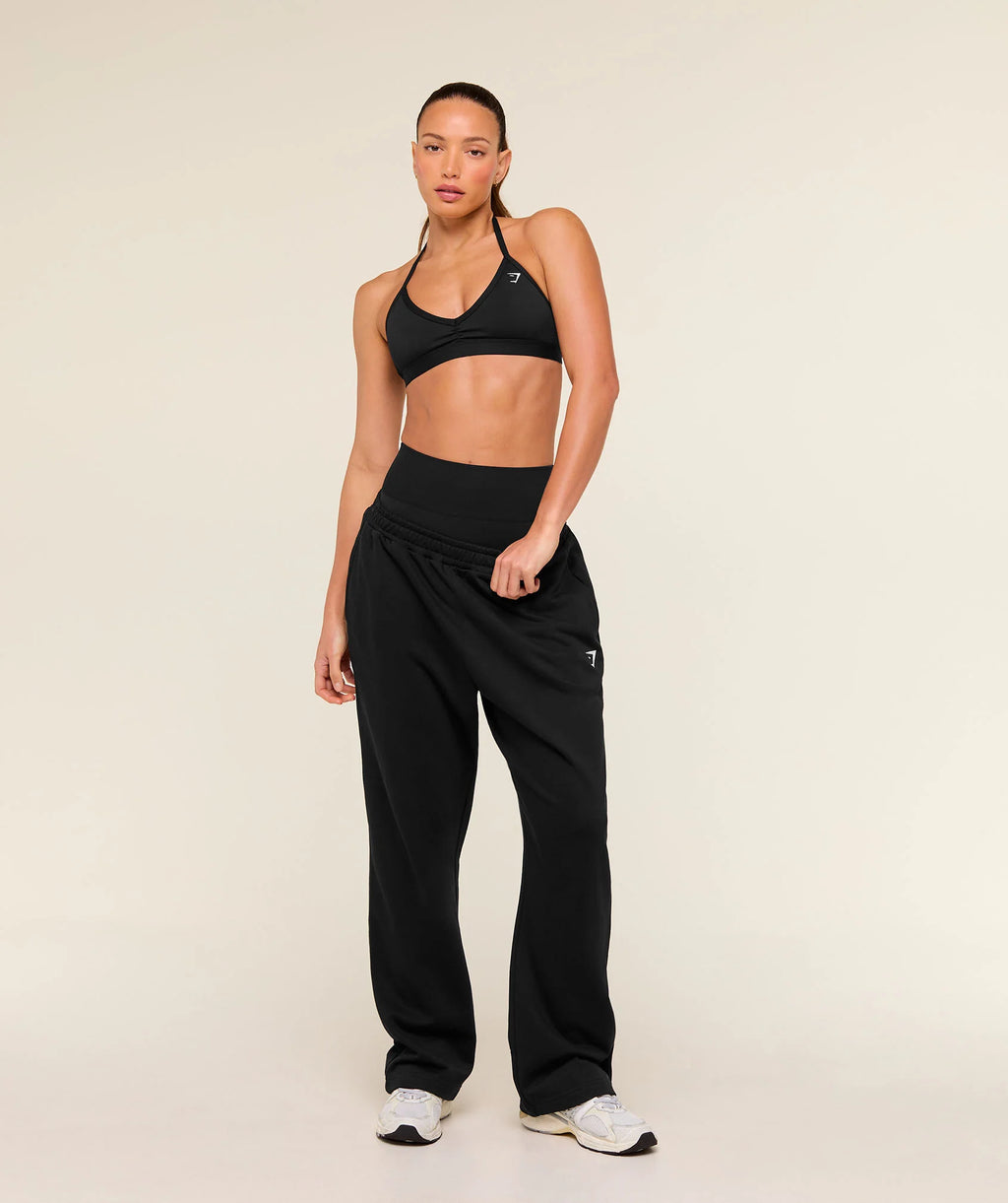 Training Fleece Straight Leg Joggers - Black